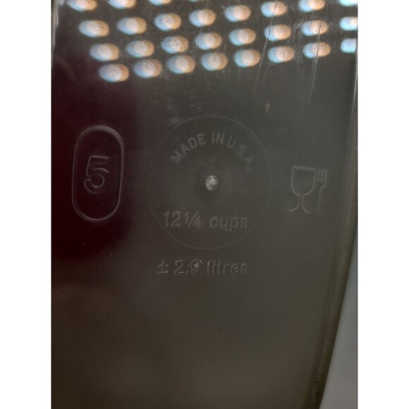 Vintage TUPPERWARE 1615-13 Modular Mate 12 1/4 cup 1616-2 Red Lid - Picture 9 of 10